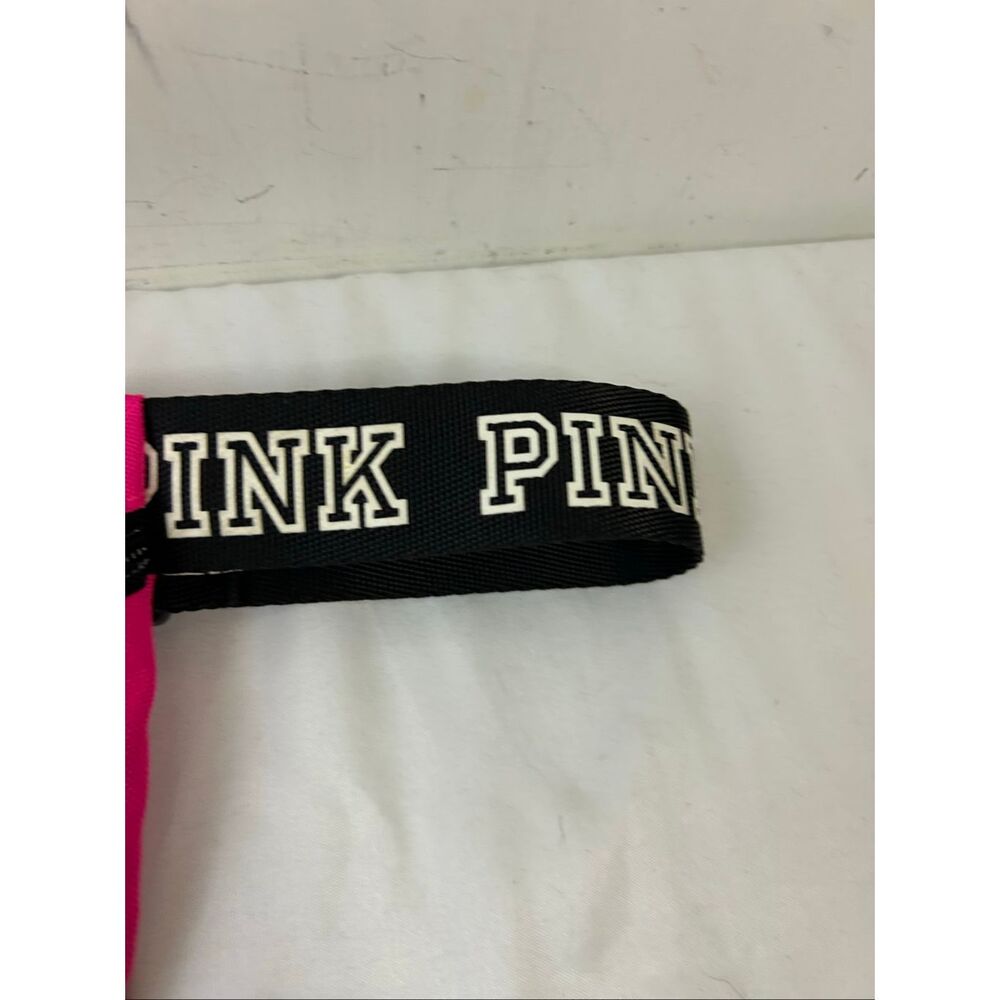 VS Victoria Secret pink Fanny pack waist belt 80’s? adj belt "We run this Beach" - Picture 4 of 5